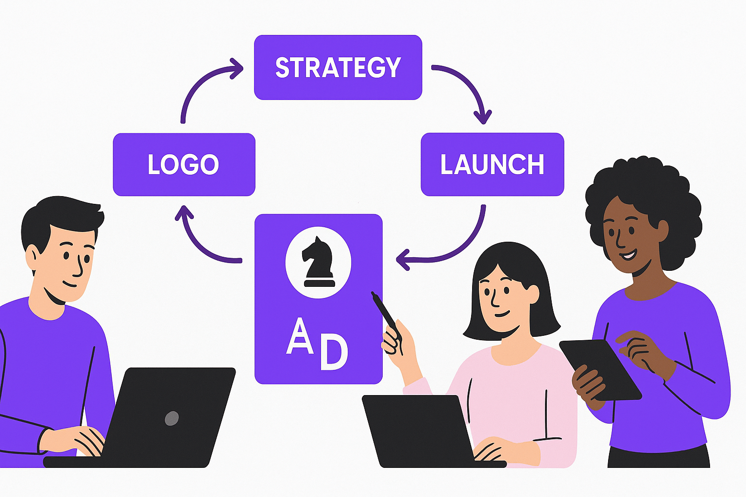 Brand strategy process by Zeeno Tech