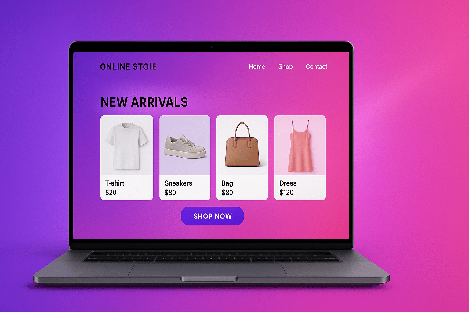 E-commerce store example by Zeeno Tech