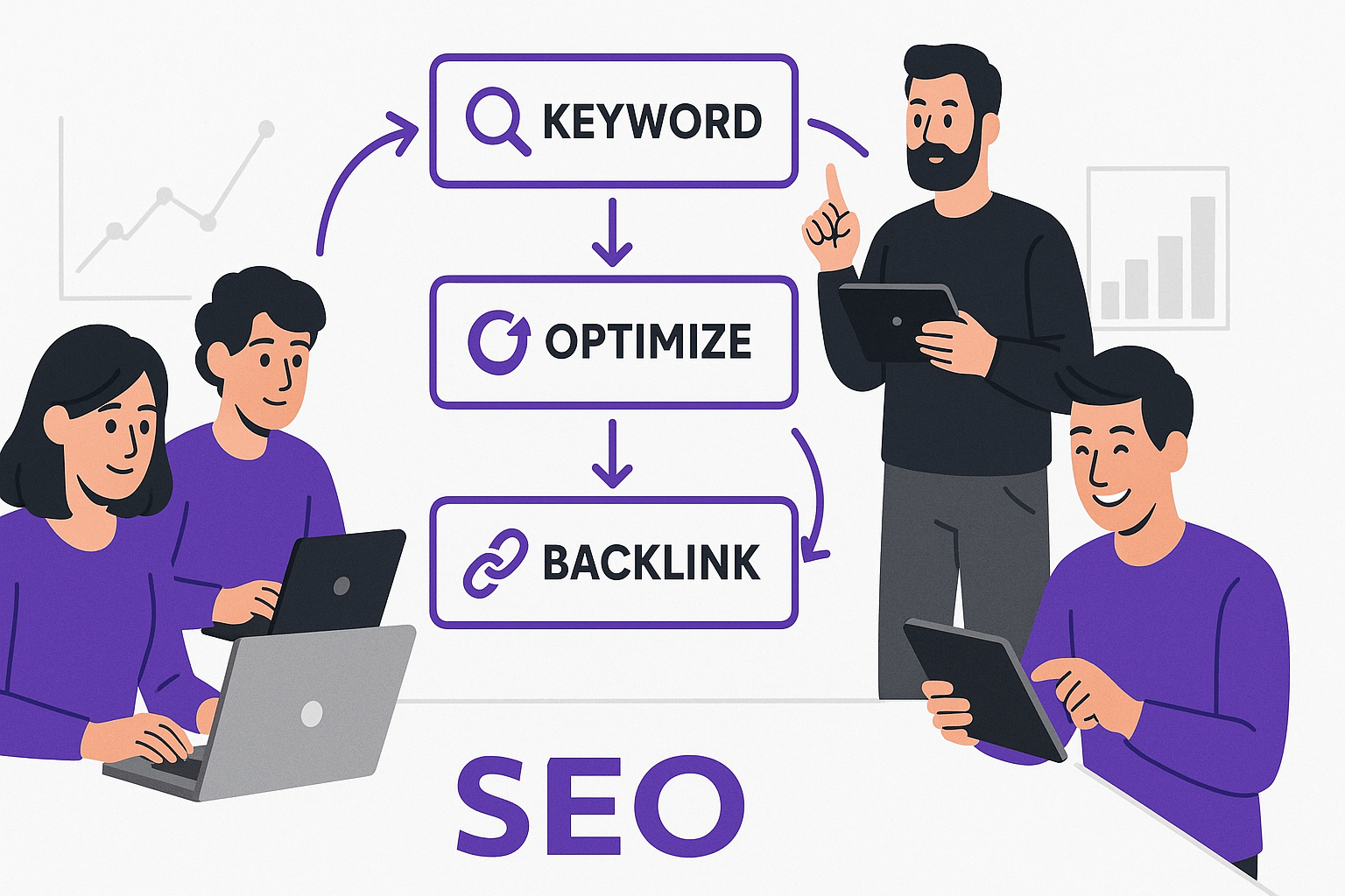 SEO optimization process by Zeeno Tech